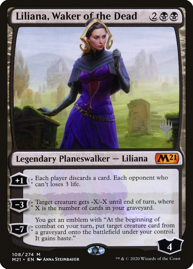 Liliana, Waker of the Dead (Promo Pack) [Core Set 2021 Promos] | Clutch Gaming