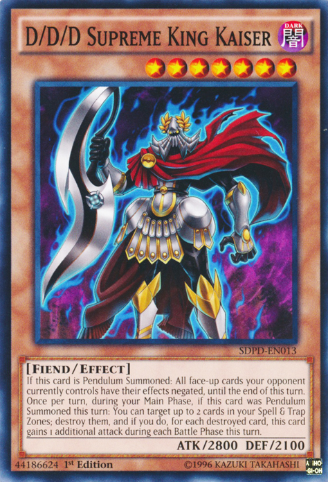 D/D/D Supreme King Kaiser [SDPD-EN013] Common | Clutch Gaming