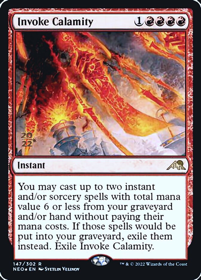 Invoke Calamity [Kamigawa: Neon Dynasty Prerelease Promos] | Clutch Gaming