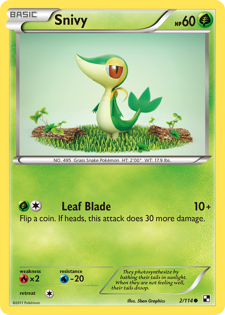 Snivy (2/114) [Black & White: Base Set] | Clutch Gaming