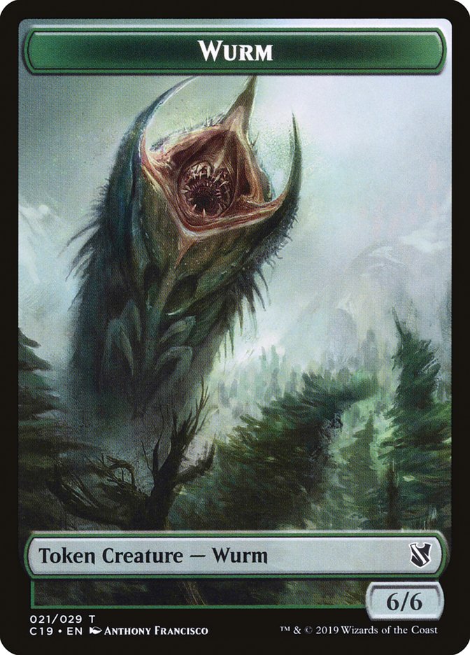 Beast (013) // Wurm Double-Sided Token [Commander 2019 Tokens] | Clutch Gaming