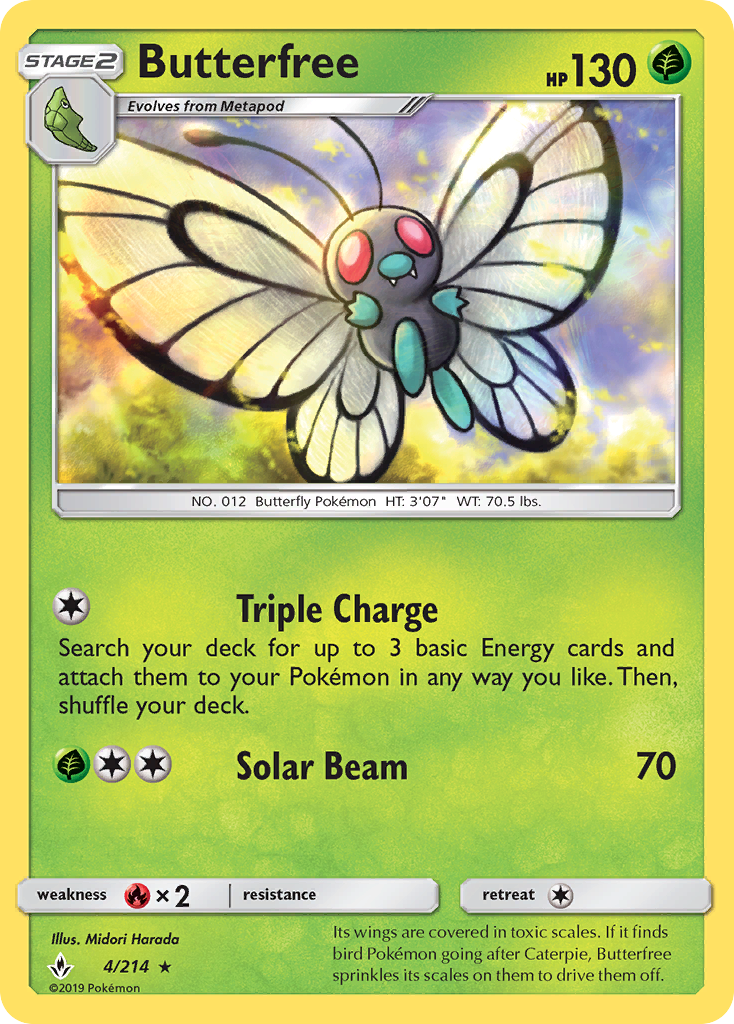 Butterfree (4/214) [Sun & Moon: Unbroken Bonds] | Clutch Gaming