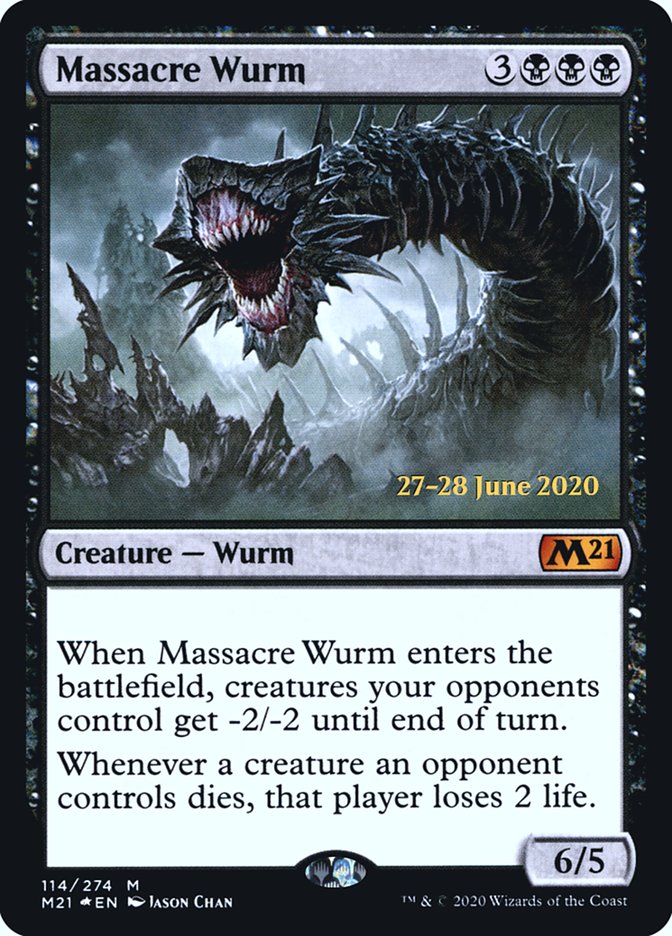 Massacre Wurm [Core Set 2021 Prerelease Promos] | Clutch Gaming