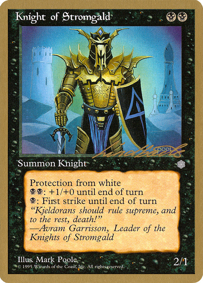 Knight of Stromgald (Leon Lindback) [Pro Tour Collector Set] | Clutch Gaming