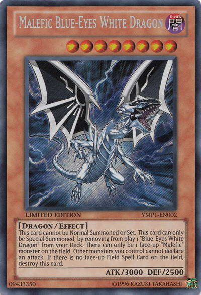 Malefic Blue-Eyes White Dragon [YMP1-EN002] Secret Rare | Clutch Gaming