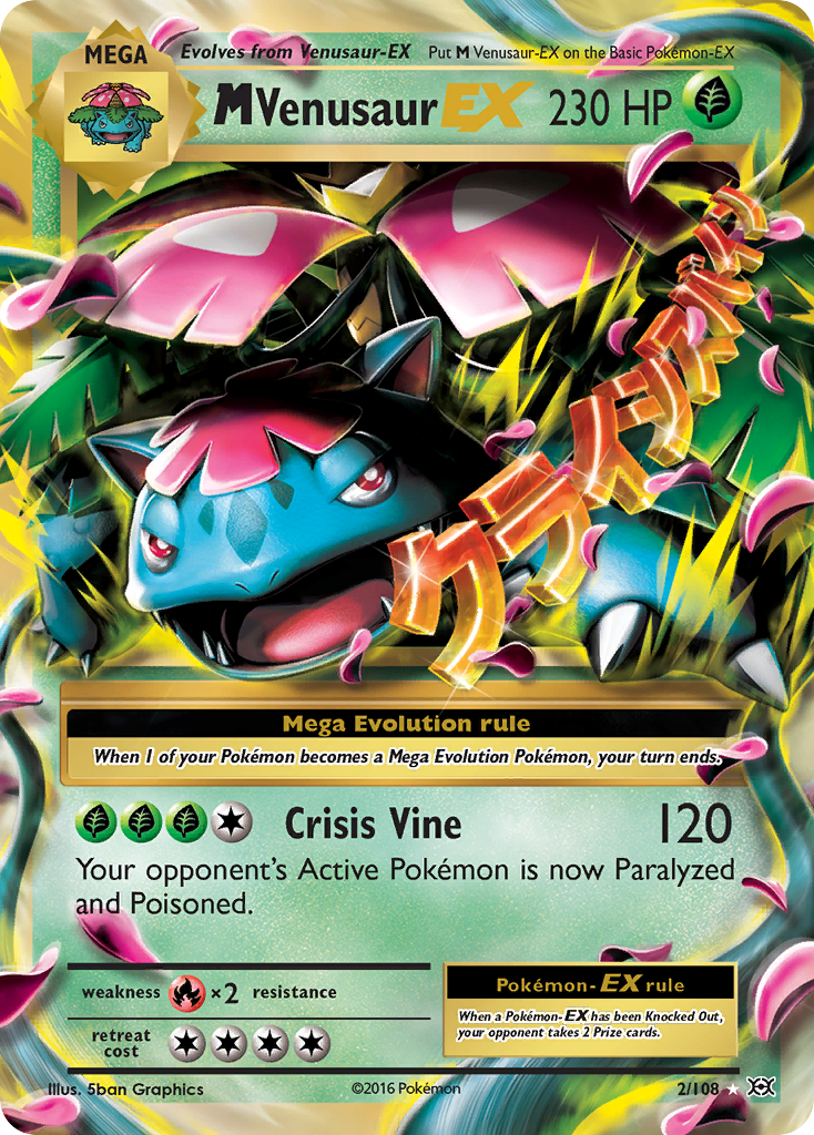 M Venusaur EX (2/108) [XY: Evolutions] | Clutch Gaming