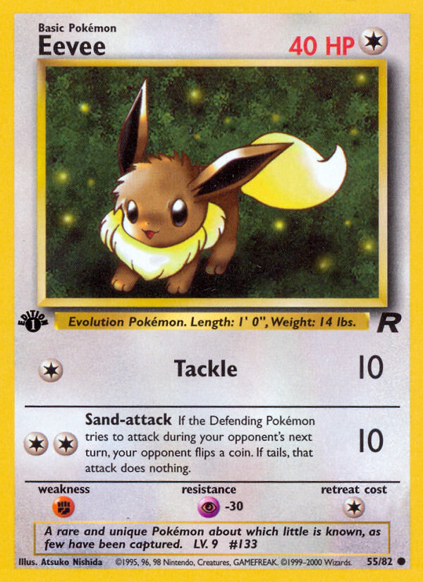 Eevee (55/82) [Team Rocket 1st Edition] | Clutch Gaming