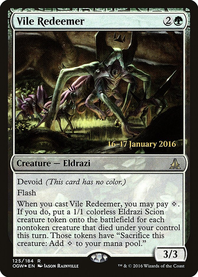 Vile Redeemer [Oath of the Gatewatch Prerelease Promos] | Clutch Gaming