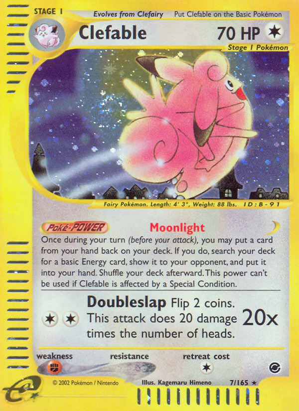 Clefable (7/165) [Expedition: Base Set] | Clutch Gaming