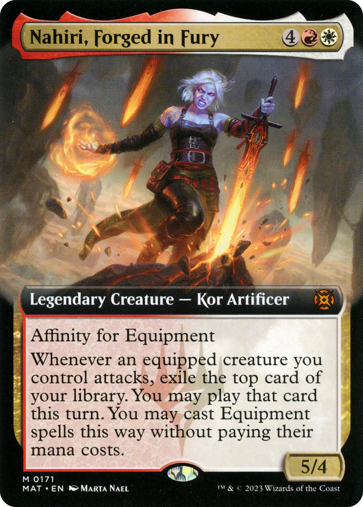 Nahiri, Forged in Fury (Extended Art) [March of the Machine: The Aftermath] | Clutch Gaming