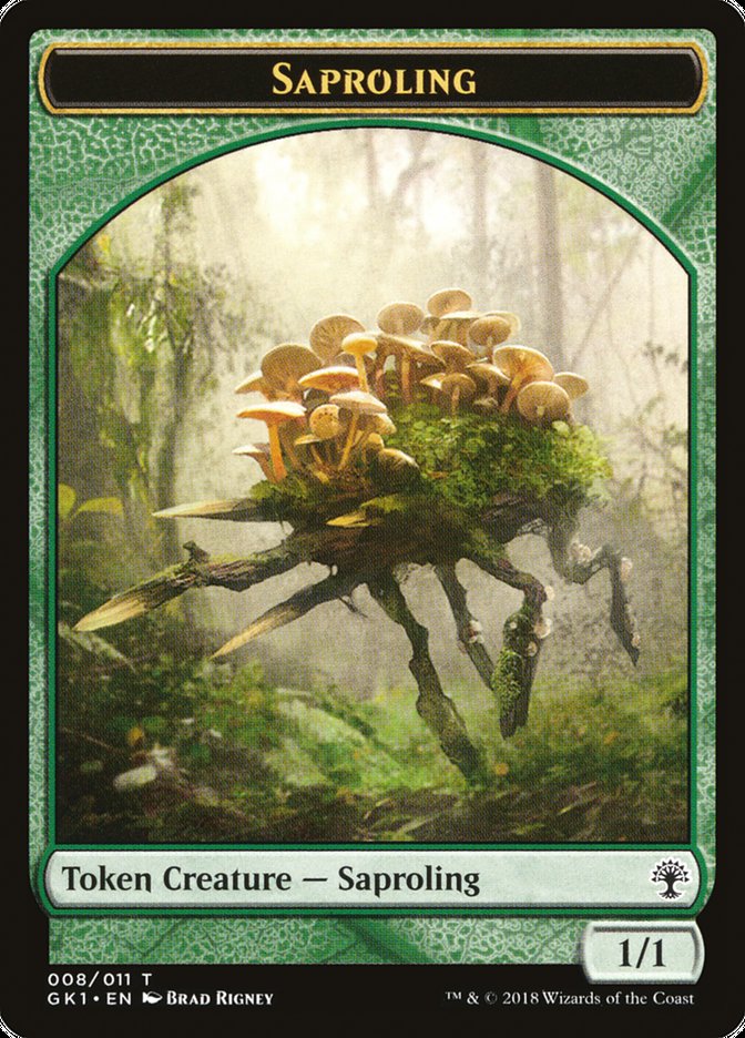 Voja // Saproling Double-Sided Token [Guilds of Ravnica Guild Kit Tokens] | Clutch Gaming