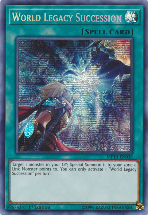 World Legacy Succession [MP19-EN038] Prismatic Secret Rare | Clutch Gaming