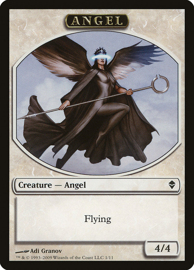 Angel Token [Zendikar Tokens] | Clutch Gaming