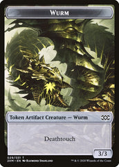 Treasure // Wurm (029) Double-Sided Token [Double Masters Tokens] | Clutch Gaming