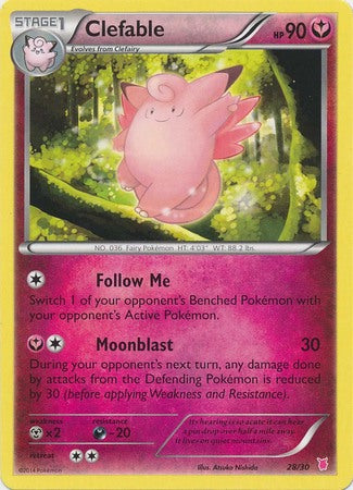 Clefable (28/30) [XY: Trainer Kit 1 - Wigglytuff] | Clutch Gaming