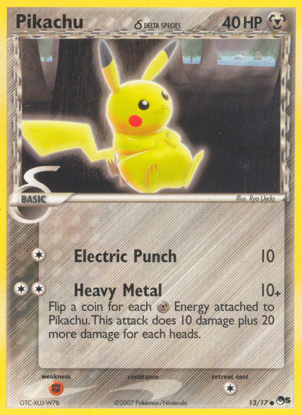 Pikachu (13/17) (Delta Species) [POP Series 5] | Clutch Gaming