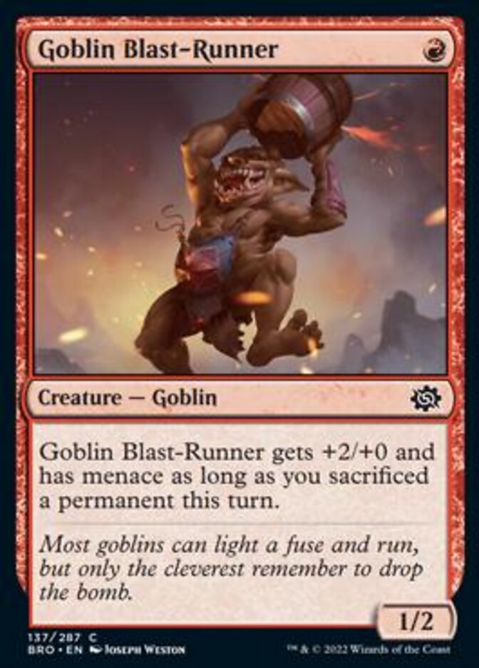 Goblin Blast-Runner [The Brothers' War] | Clutch Gaming