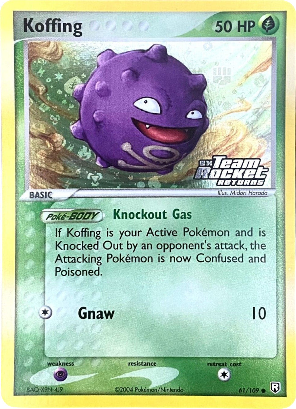 Koffing (61/109) (Stamped) [EX: Team Rocket Returns] | Clutch Gaming