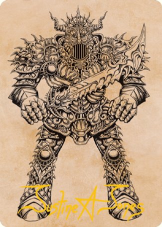 Iron Golem (Showcase) Art Card (Gold-Stamped Signature) [Dungeons & Dragons: Adventures in the Forgotten Realms Art Series] | Clutch Gaming