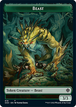 Beast // Beast Double-Sided Token [Starter Commander Decks] | Clutch Gaming