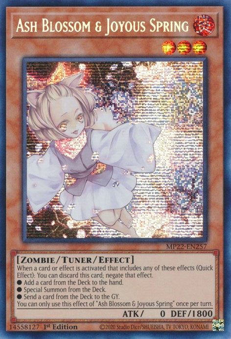 Ash Blossom & Joyous Spring [MP22-EN257] Prismatic Secret Rare | Clutch Gaming