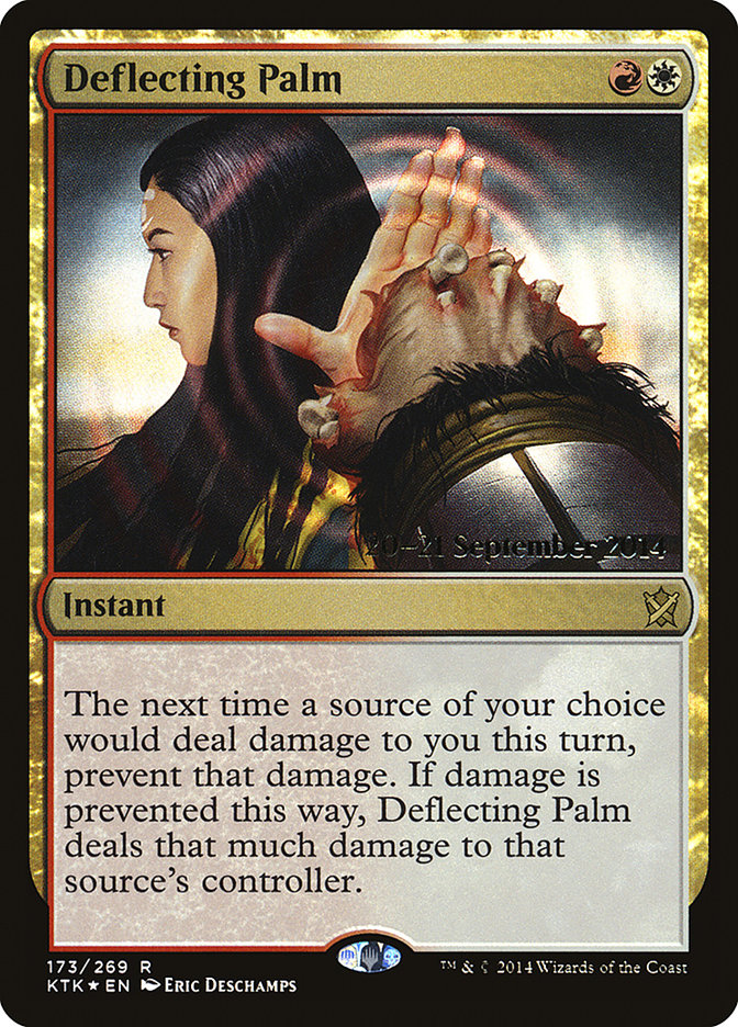 Deflecting Palm [Khans of Tarkir Prerelease Promos] | Clutch Gaming