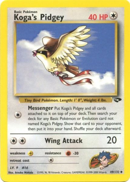 Koga's Pidgey (49/132) [Gym Challenge Unlimited] | Clutch Gaming