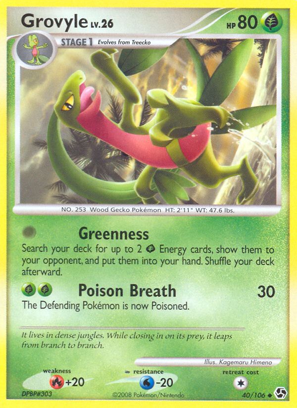 Grovyle (40/106) [Diamond & Pearl: Great Encounters] | Clutch Gaming