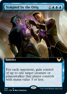 Tempted by the Oriq (Extended Art) [Strixhaven: School of Mages] | Clutch Gaming