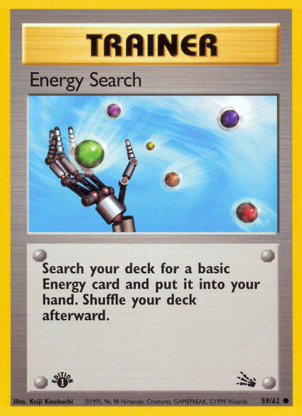 Energy Search (59/62) [Fossil 1st Edition] | Clutch Gaming