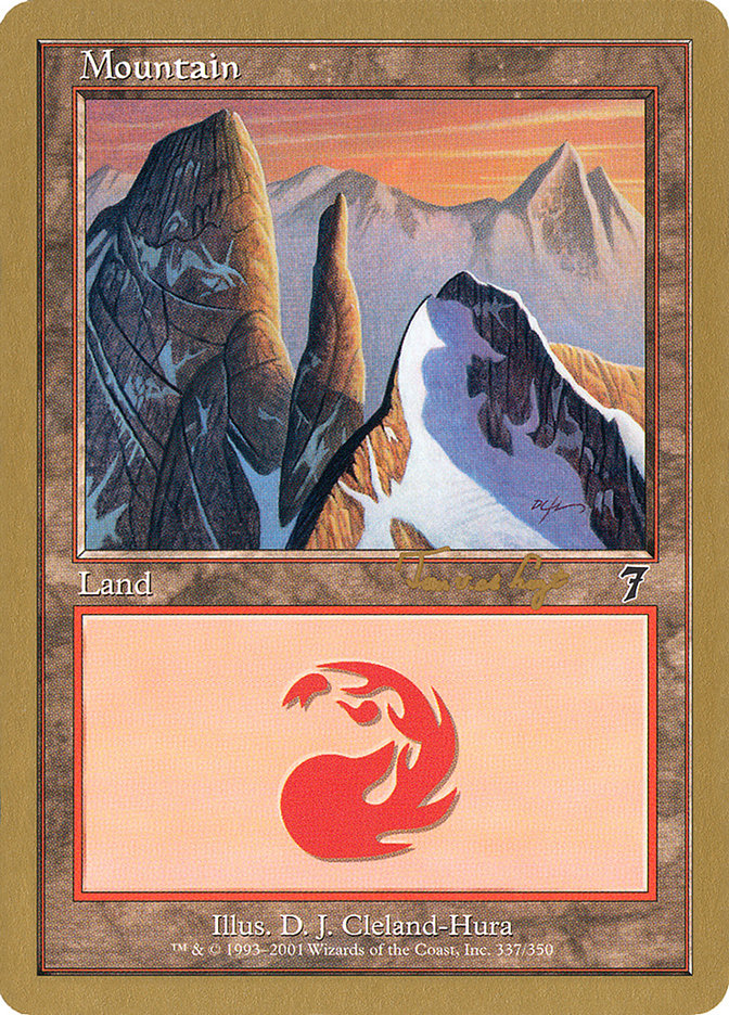 Mountain (337) (Tom van de Logt) [World Championship Decks 2001] | Clutch Gaming