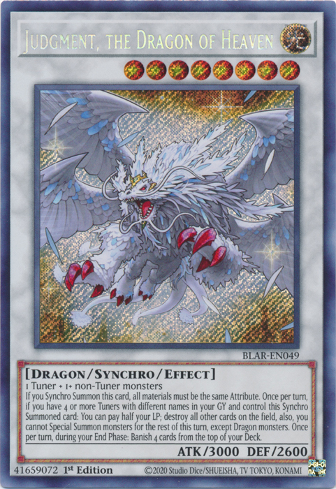 Judgment, the Dragon of Heaven [BLAR-EN049] Secret Rare | Clutch Gaming