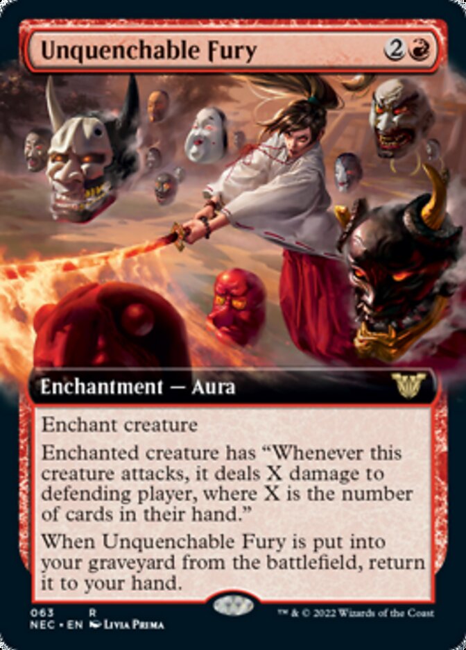 Unquenchable Fury (Extended Art) [Kamigawa: Neon Dynasty Commander] | Clutch Gaming