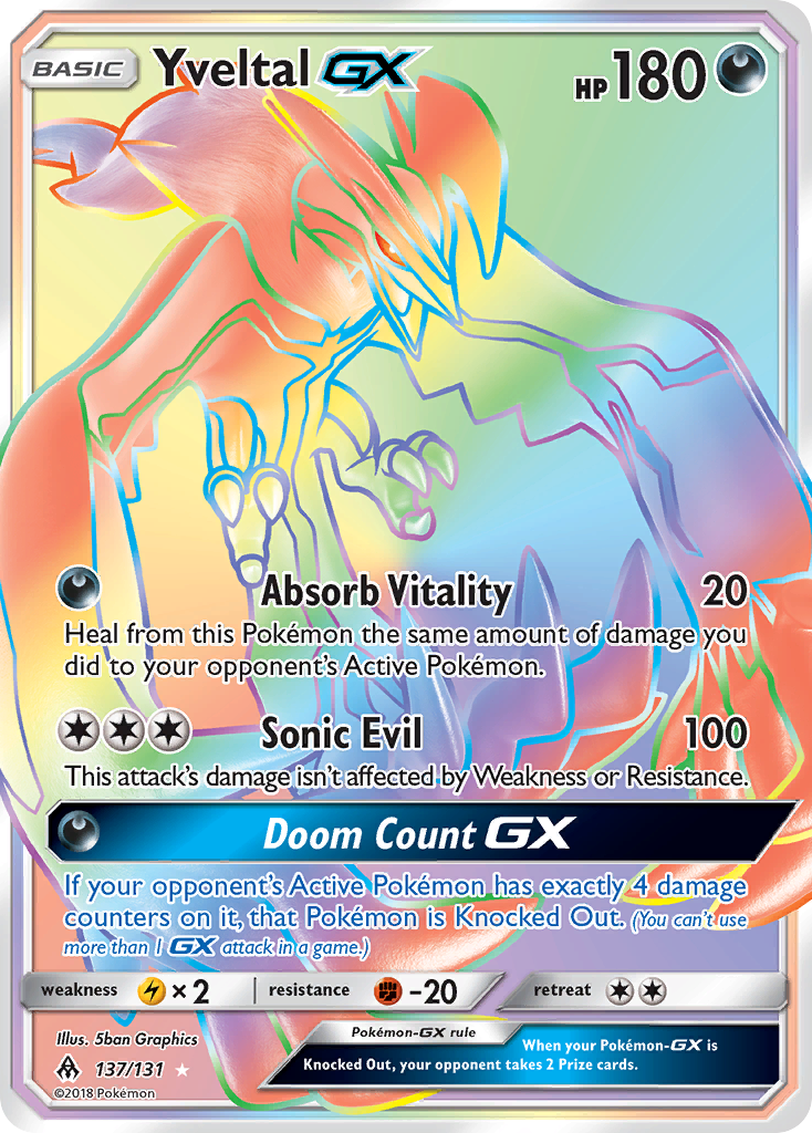 Yveltal GX (137/131) [Sun & Moon: Forbidden Light] | Clutch Gaming