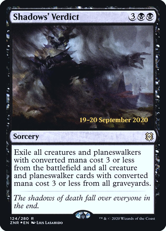 Shadows' Verdict [Zendikar Rising Prerelease Promos] | Clutch Gaming