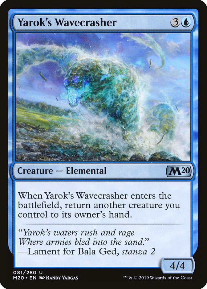 Yarok's Wavecrasher [Core Set 2020] | Clutch Gaming