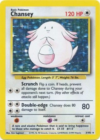 Chansey (3/102) [Base Set Unlimited] | Clutch Gaming