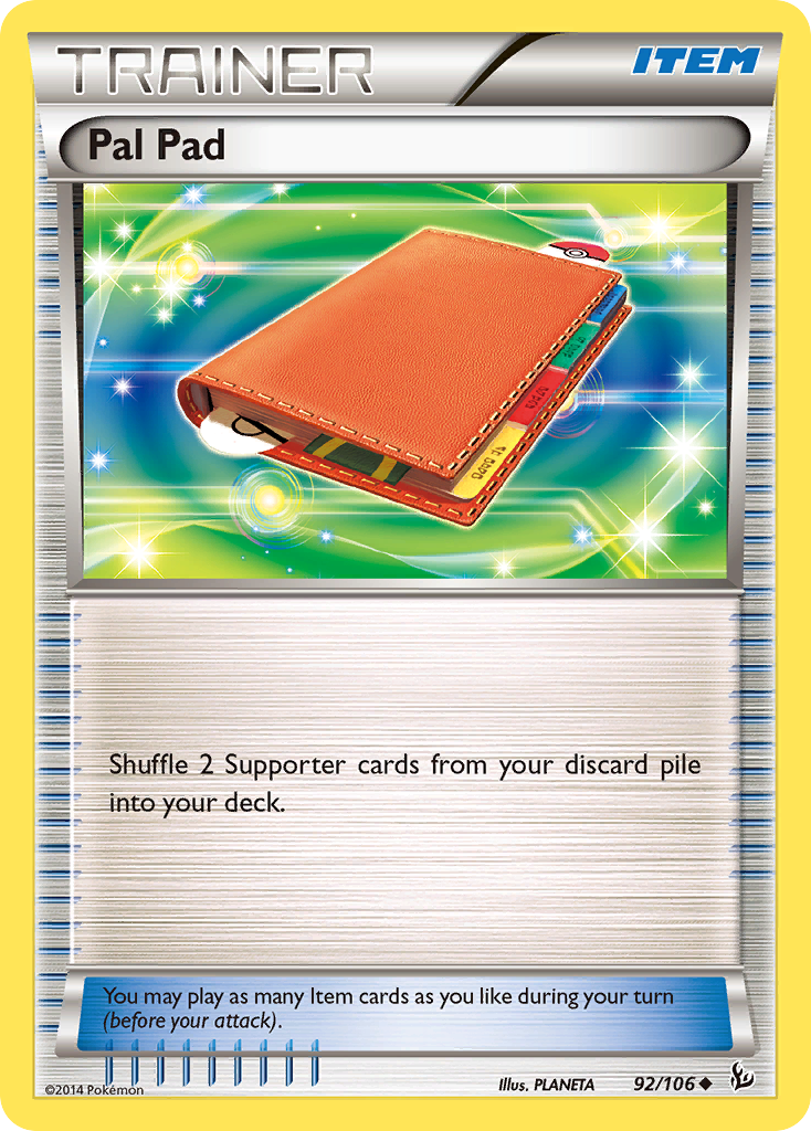 Pal Pad (92/106) [XY: Flashfire] | Clutch Gaming