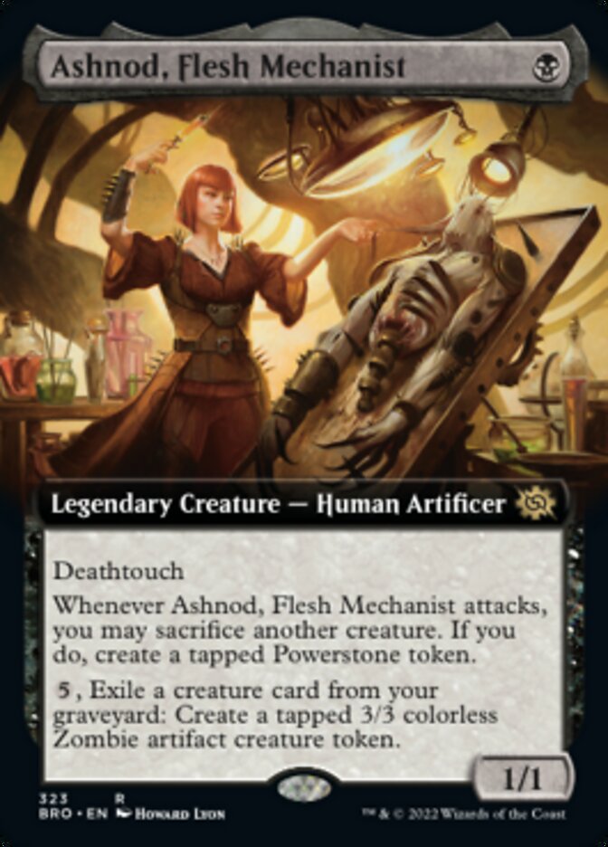 Ashnod, Flesh Mechanist (Extended Art) [The Brothers' War] | Clutch Gaming