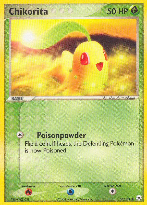 Chikorita (55/101) [EX: Hidden Legends] | Clutch Gaming