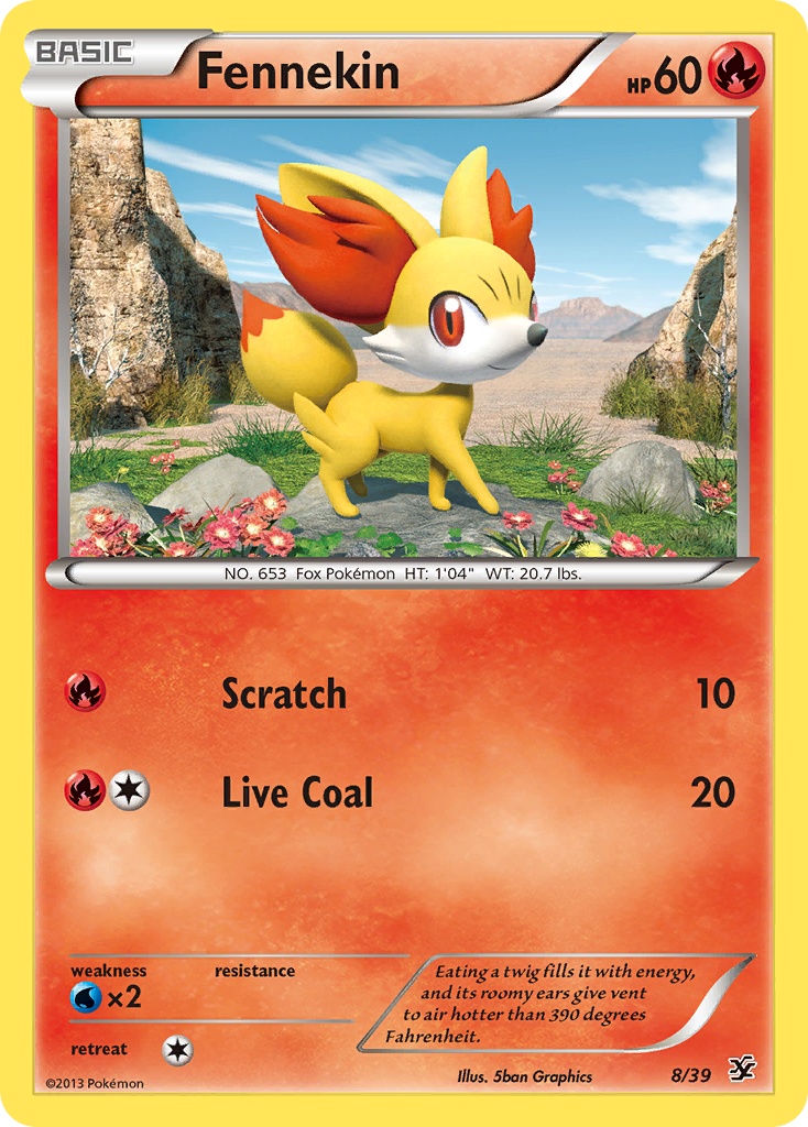 Fennekin (8/39) [XY: Kalos Starter Set] | Clutch Gaming