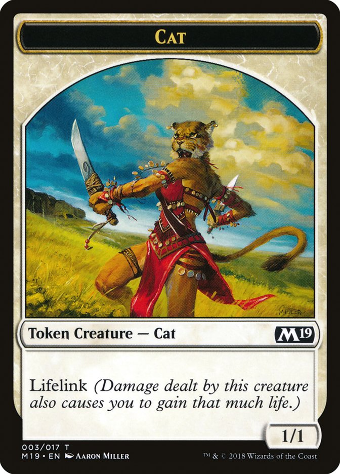 Cat Token [Core Set 2019 Tokens] | Clutch Gaming