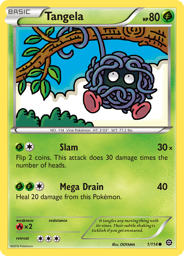 Tangela (1/114) [XY: Steam Siege] | Clutch Gaming