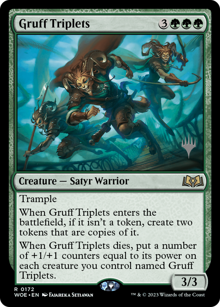 Gruff Triplets (Promo Pack) [Wilds of Eldraine Promos] | Clutch Gaming