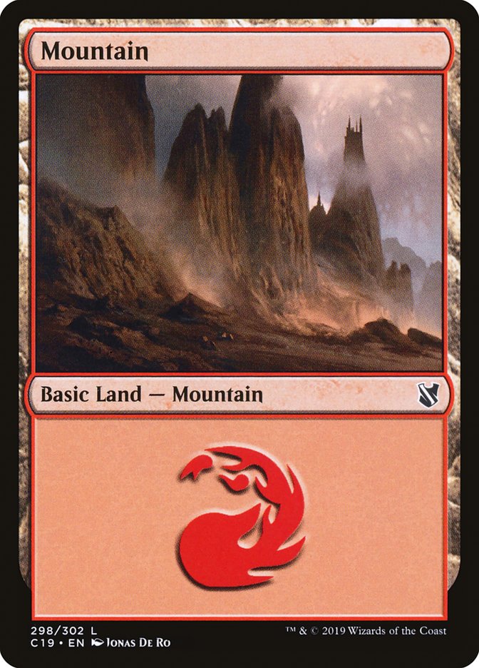 Mountain (298) [Commander 2019] | Clutch Gaming