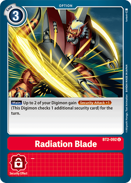 Radiation Blade [BT2-092] [Release Special Booster Ver.1.0] | Clutch Gaming