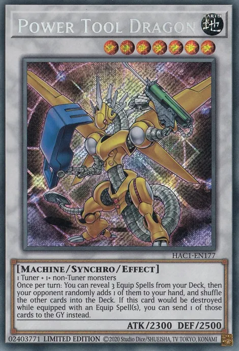 Power Tool Dragon [HAC1-EN177] Secret Rare | Clutch Gaming