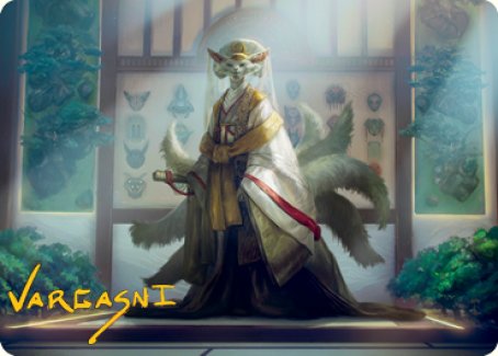 Light-Paws, Emperor's Voice Art Card (Gold-Stamped Signature) [Kamigawa: Neon Dynasty Art Series] | Clutch Gaming