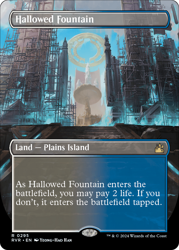 Hallowed Fountain (Borderless) [Ravnica Remastered] | Clutch Gaming