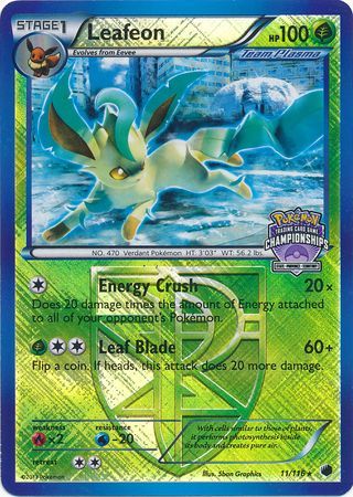 Leafeon (11/116) (States Championship Promo) [Black & White: Plasma Freeze] | Clutch Gaming